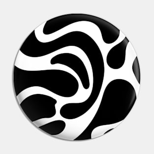 Black and white liquid marble swirl style pattern Pin