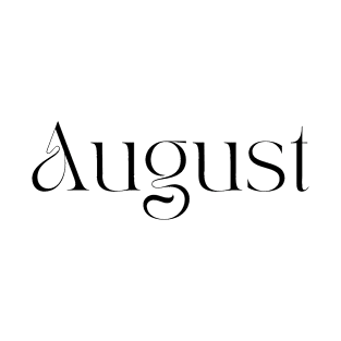August Typography T-Shirt