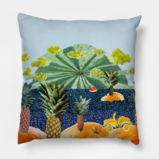 Watermelon Sunset Pillow by TenomonMalke