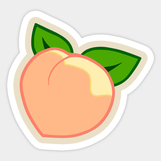 peach peach sticker teepublic