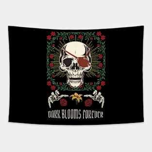 Dark Blooms Forever - Gothic Tapestry