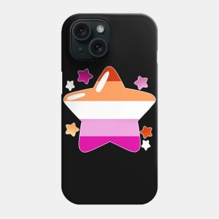 LGBTQ+ Pride Flag Stars - Lesbian Phone Case