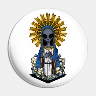 The alien Virgin - Color version Pin