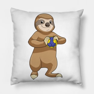 Sloth as Handball player with Handball Pillow