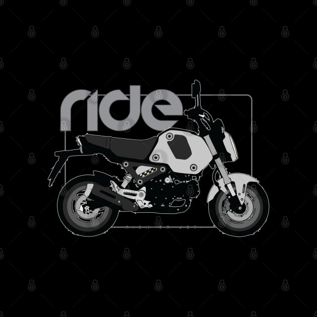 Ride grom 21 bw by NighOnJoy