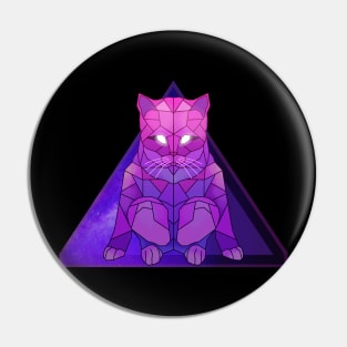 Retrowave Cat Pin