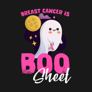 Breast Cancer is Boo Sheet Funny Halloween Cancer Awareness T-Shirt