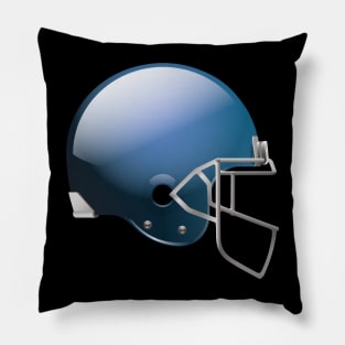 Original Football Helmet In Navy Color Pillow