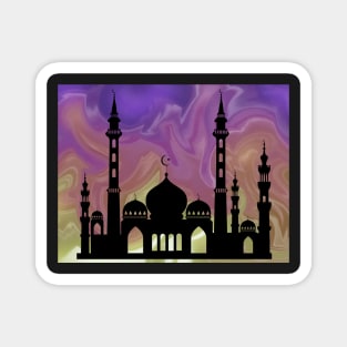 Arabian Nights Abstract Silhouette landscape Magnet