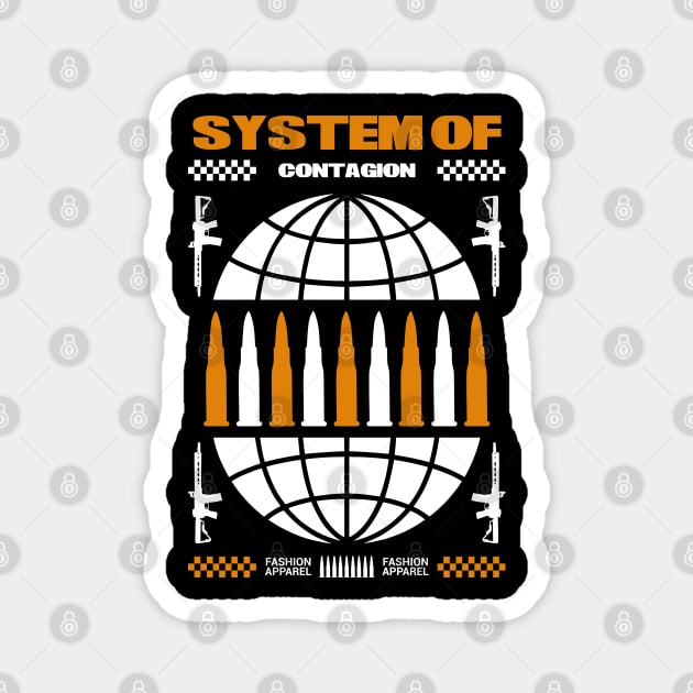 system of contagion Magnet by Graphic tees