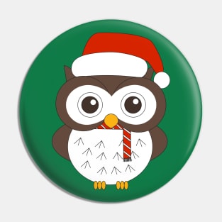 Christmas Mr. Owl Digital Art | Christmas Special | illusima Pin