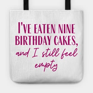 Nine Birthday Cakes Tote