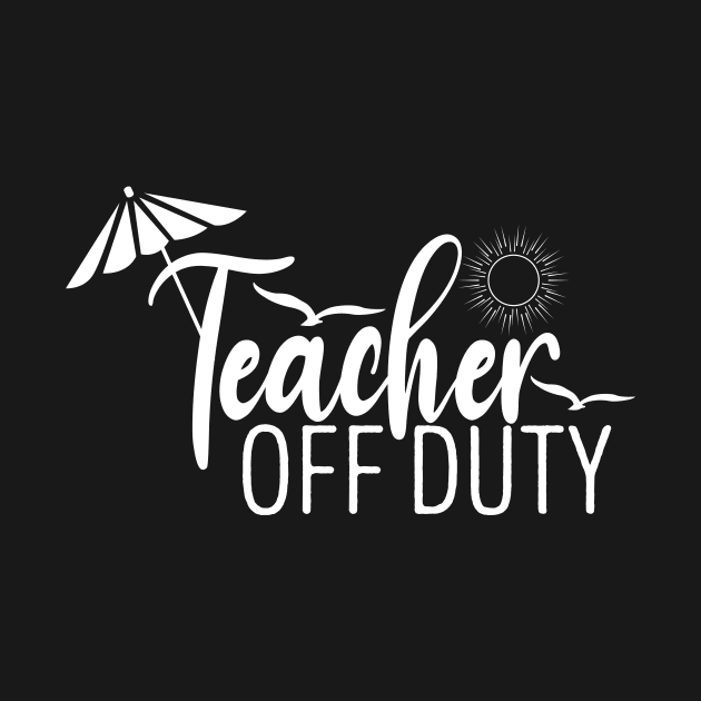 Teacher off duty end of the year summer vacation by monami