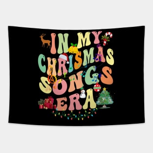 Groovy In My Christmas Songs Era Xmas Family Gifts Tapestry