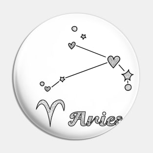 Zodiac sign Aries Pin