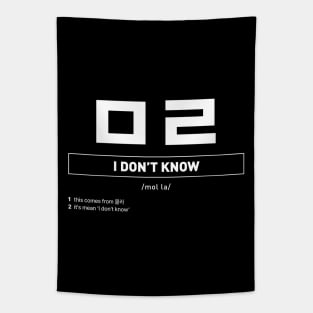 Funny Korean Slang I don’t Know Tapestry