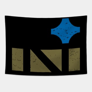 North Star Letter N Two Color Tapestry