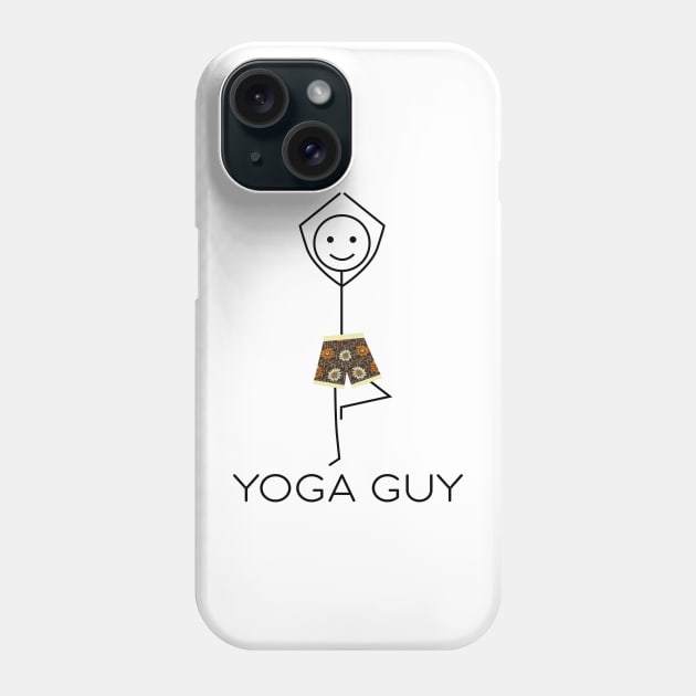 Funny Men Yoga Phone Case by MasutaroOracle