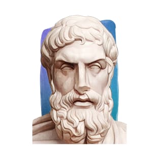 Greek Philosopher Epicurus Illustration T-Shirt