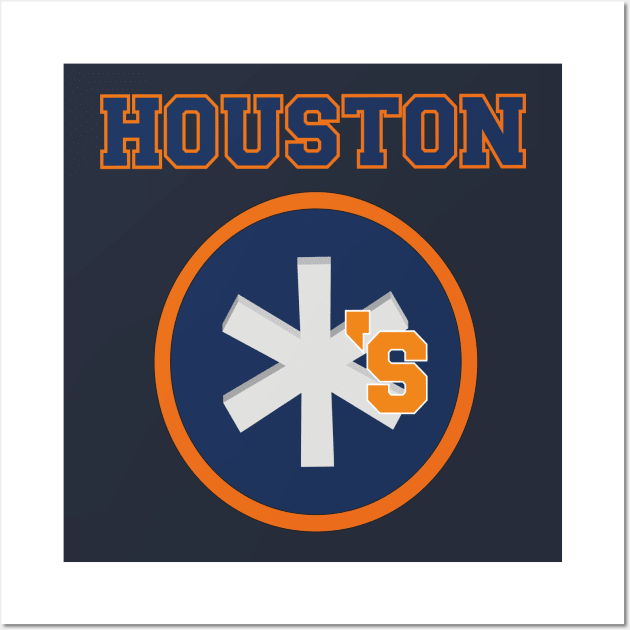 Tikicat Astros Logo As It Should Be (Back) Baseball Tee