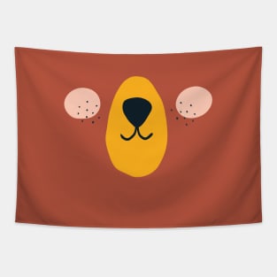 Bear Mask Face Mask Tapestry