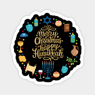 Happy Hanukkah Jewish Merry Christmas Women Men Kids Cute Magnet