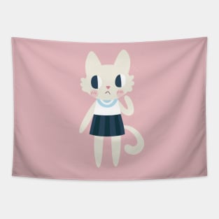 Sailor Fuku Cat Tapestry