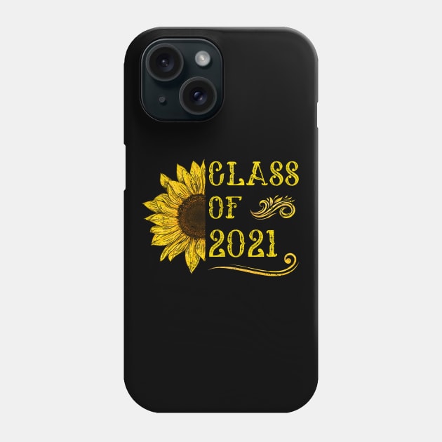 Class of 2021 Sunflower Phone Case by AllWellia