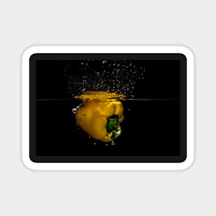 Yellow Pepper Splash Magnet