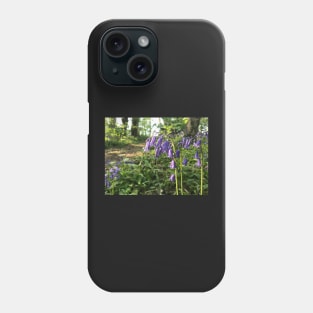 bluebells in the forest Phone Case