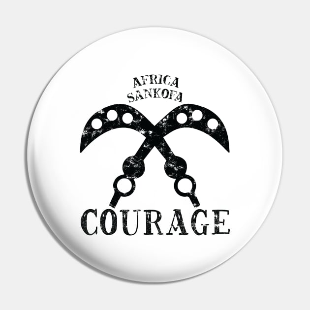 Sankofa Adinkra Symbol "Courage" Black. Pin by Vanglorious Joy