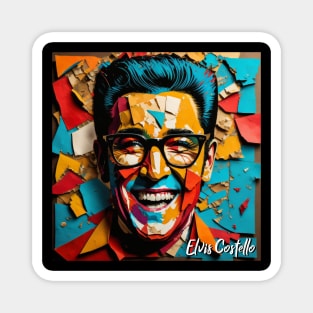Elvis Costello // Paper Art Magnet