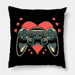 Gaming Gamer Heart Video Gamer Cute Gift Pillow