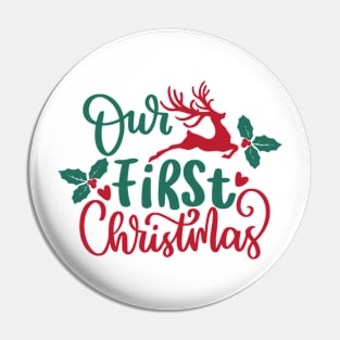 Our First Christmas Pin