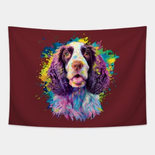 Springer Spaniel Happy Dog Photo Design Tapestry