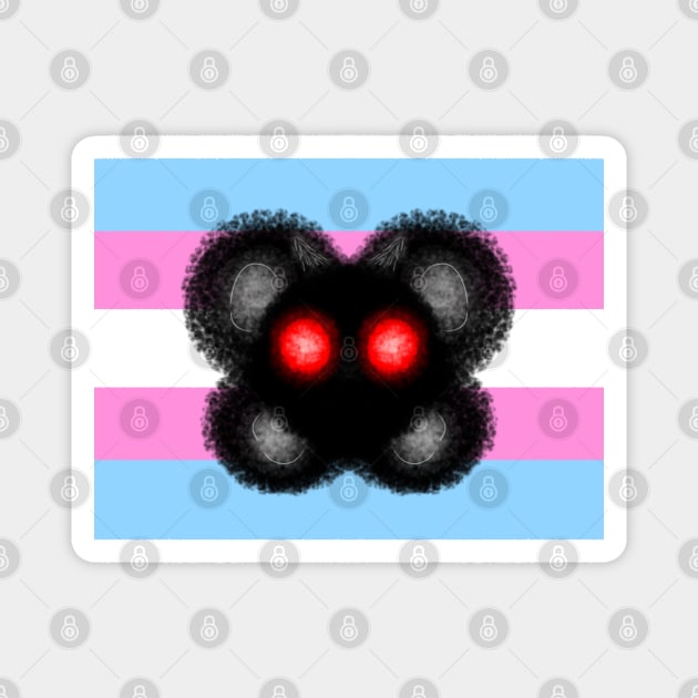 Trans mothman Magnet by Nyx 