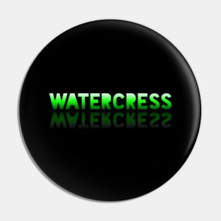 Watercress - Healthy Lifestyle - Foodie Food Lover - Graphic Typography Pin