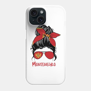 Montenegro girl, Montenegro Flag, Montenegro gift heritage,   Montenegrin girlfriend, Phone Case