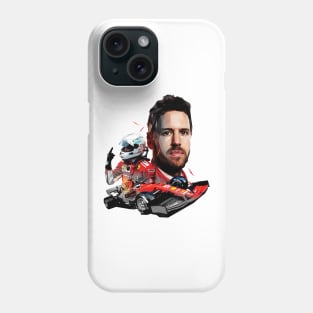 Sebastian Vettel low poly Phone Case