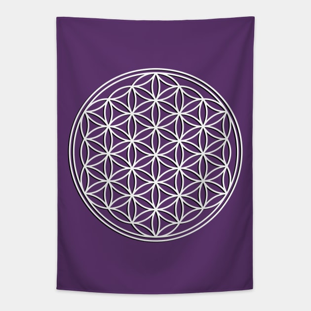 Sacred Geometry - Flower Of Life - Symbol 1 Tapestry by EDDArt