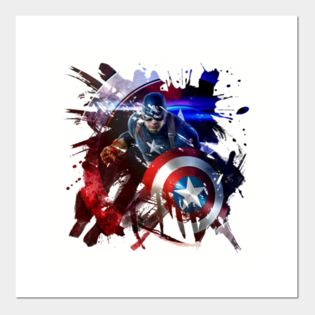 Captain America Captain America Posters And Art Prints Teepublic