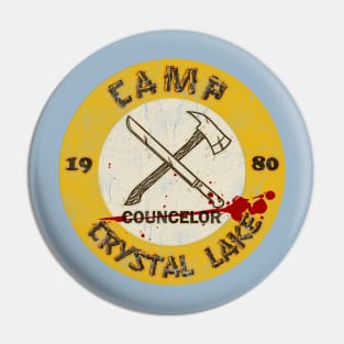 Vintage Camp Crystal Lake Counselor Pin