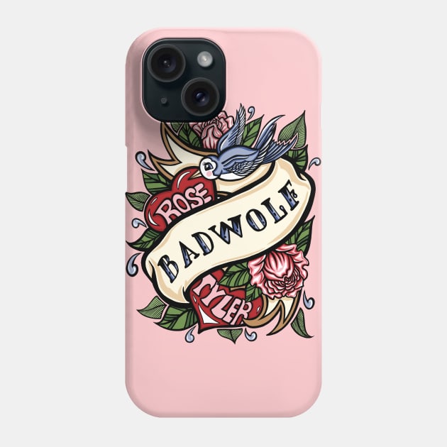 BadWolf Tattoo Phone Case by OfficeInk