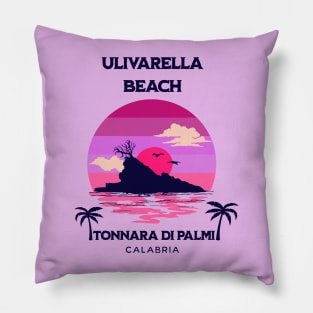 Ulivarella Beach Palmi Calabria Pillow