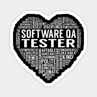 Software Qa Tester Heart Magnet