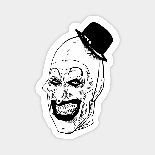 Art The Clown, Clown. Magnet by ThatJokerGuy