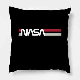 nasa stripe logo Pillow