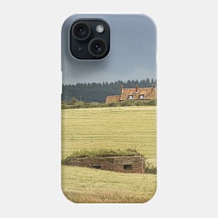 World War II pillbox in a field at Weybourne, Norfolk, UK Phone Case