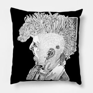 mohawk scream Pillow