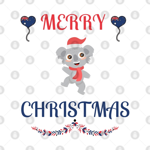 Australian Merry Christmas Koala by NickDsigns